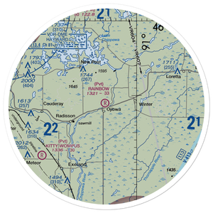 Rainbow Airport (WI37) VFR Sectional Sticker (30 mile)