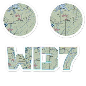 Rainbow Airport (WI37) VFR Sectional Sticker Pack
