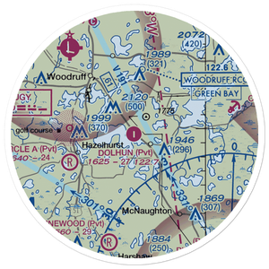 Dolhun Field (WI36) VFR Sectional Sticker (20 mile)