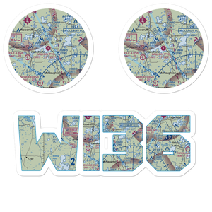 Dolhun Field (WI36) VFR Sectional Sticker Pack