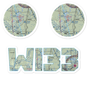 Ben Sutherland Airport (WI33) VFR Sectional Sticker Pack