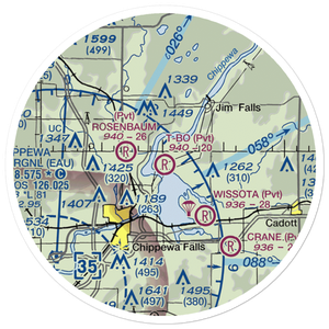 T-Bo Field Airport (WI32) VFR Sectional Sticker (20 mile)
