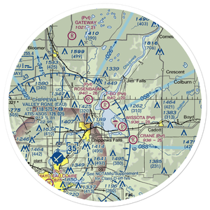 T-Bo Field Airport (WI32) VFR Sectional Sticker (30 mile)