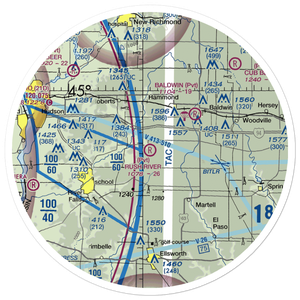Rush River Airport (WI29) VFR Sectional Sticker (30 mile)