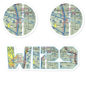 Rush River Airport (WI29) VFR Sectional Sticker Pack