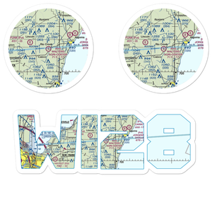 Walter's Agri-Center Airport (WI28) VFR Sectional Sticker Pack