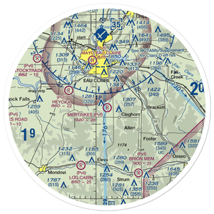 Mertinkes Airport (WI26) VFR Sectional Sticker (30 mile)