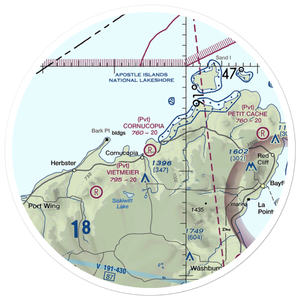 Cornucopia Field (WI23) VFR Sectional Sticker (30 mile)