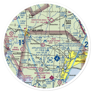 Rocket City Airport (WI22) VFR Sectional Sticker (30 mile)