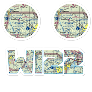 Rocket City Airport (WI22) VFR Sectional Sticker Pack