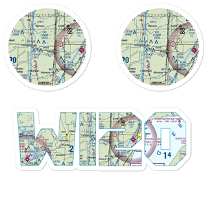 Larson Studio Airport (WI20) VFR Sectional Sticker Pack
