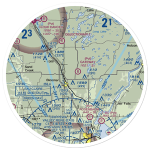 Gateway Airport (WI18) VFR Sectional Sticker (30 mile)
