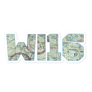 Jim Benson Field (WI16) VFR Sectional Sticker