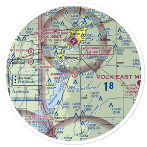 Jennie'S Field (WI13) VFR Sectional Sticker (30 mile)