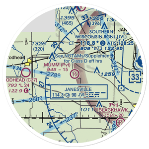 Mumm Field (WI11) VFR Sectional Sticker (20 mile)