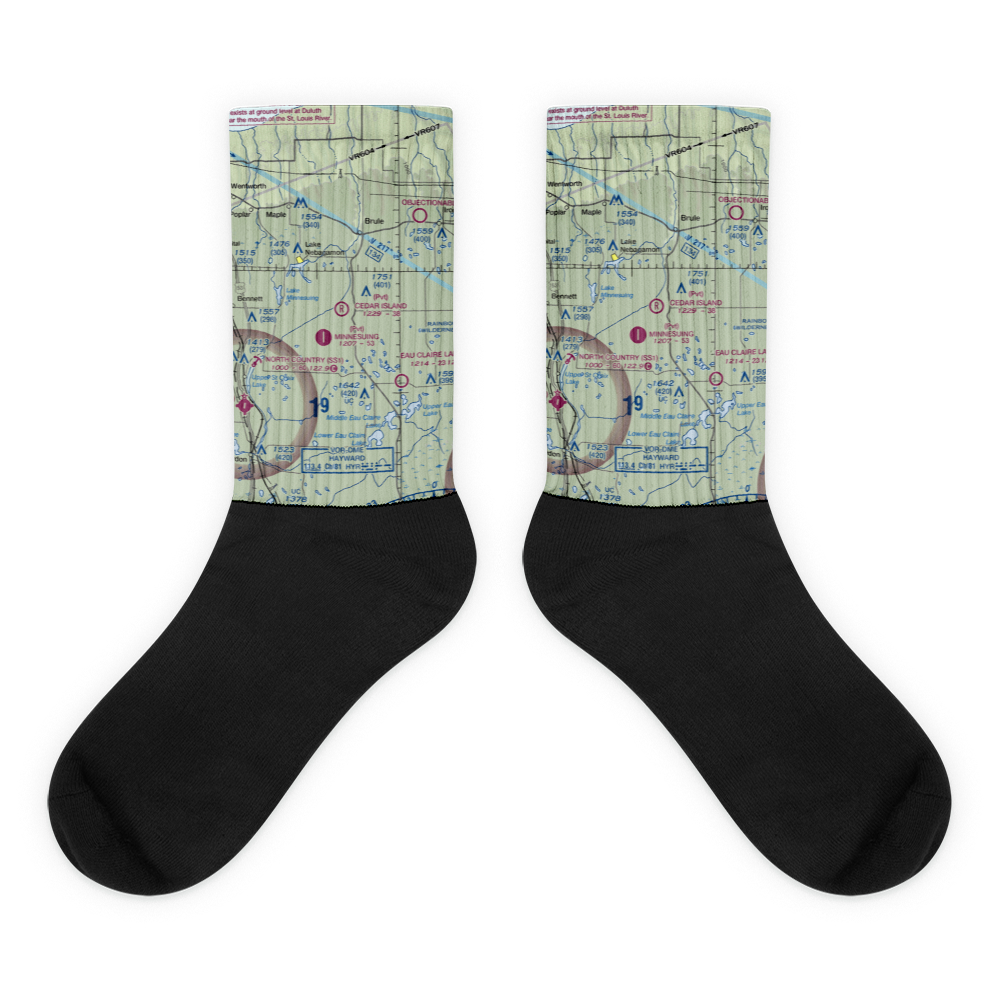Cedar Island Airport (WI10) VFR Sectional Socks 