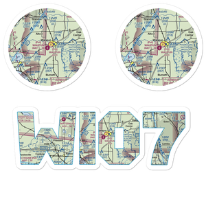 Waupun Airport (WI07) VFR Sectional Sticker Pack