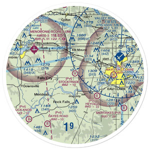 Stocktrade Airport (WI05) VFR Sectional Sticker (30 mile)