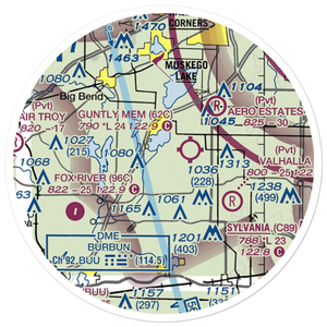 Horner Farms Airport (WI03) VFR Sectional Sticker (20 mile)