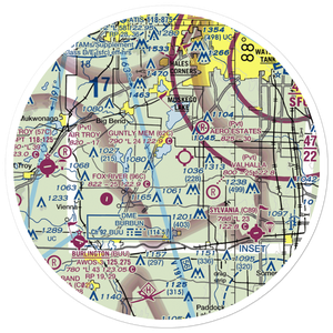 Horner Farms Airport (WI03) VFR Sectional Sticker (30 mile)