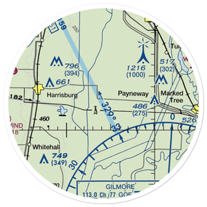 Weona (WEON) VFR Sectional Sticker (20 mile)