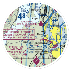 Leisureland Airpark (WA96) VFR Sectional Sticker (20 mile)
