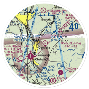 Skyqueen Airport (WA95) VFR Sectional Sticker (20 mile)