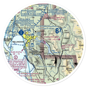 Floathaven Airstrip (WA90) VFR Sectional Sticker (30 mile)