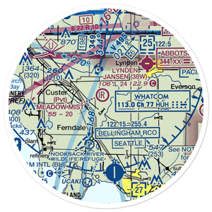 Horse Fly Airport (WA88) VFR Sectional Sticker (20 mile)