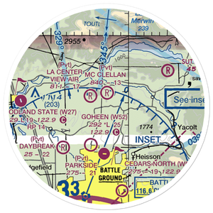 Mc Clellan Field (WA80) VFR Sectional Sticker (20 mile)