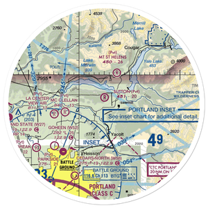 Walter Sutton's Private Strip (WA79) VFR Sectional Sticker (30 mile)