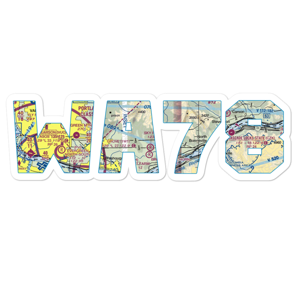 Sky River Ranch Airport (WA78) VFR Sectional Sticker 