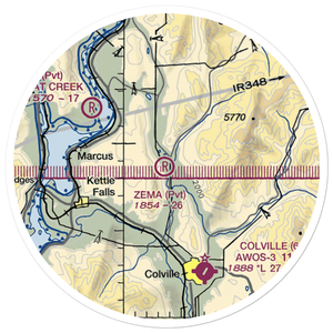 Zema Private Airport (WA72) VFR Sectional Sticker (20 mile)