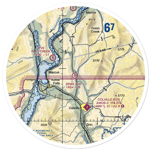 Zema Private Airport (WA72) VFR Sectional Sticker (30 mile)