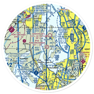 Wax Orchards Airport (WA69) VFR Sectional Sticker (30 mile)