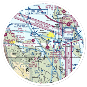 Sky Valley Airstrip (WA68) VFR Sectional Sticker (30 mile)