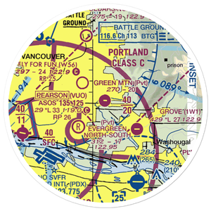 Green Mountain STOLport (WA67) VFR Sectional Sticker (20 mile)