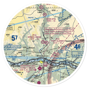 Spring Creek Ranch Airport (WA66) VFR Sectional Sticker (30 mile)