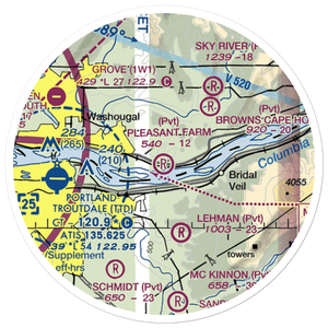 Pleasant Farm Airport (WA63) VFR Sectional Sticker (20 mile)