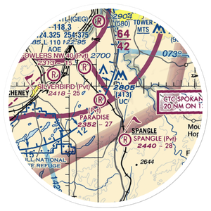 Paradise Air Ranch Airport (WA62) VFR Sectional Sticker (20 mile)