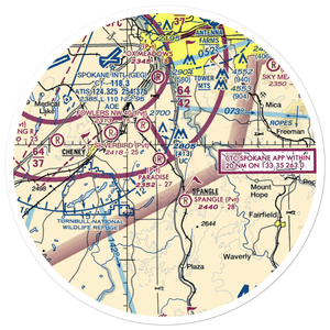 Paradise Air Ranch Airport (WA62) VFR Sectional Sticker (30 mile)