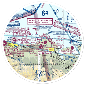 Rake's Glen Airport (WA59) VFR Sectional Sticker (30 mile)