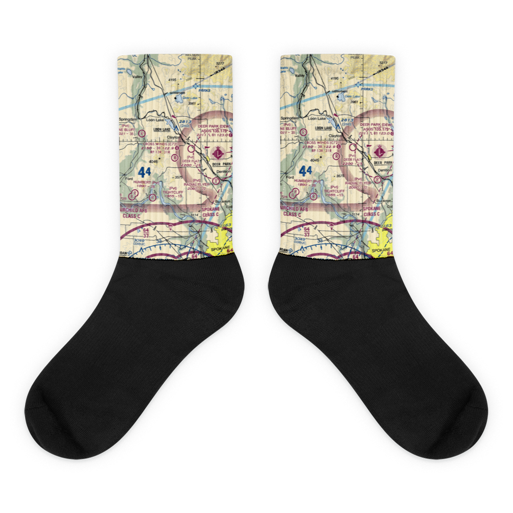 Deer Flat Airport (WA52) VFR Sectional Socks 
