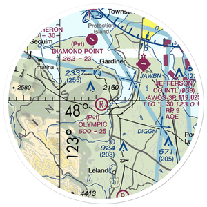 Olympic Field (WA45) VFR Sectional Sticker (20 mile)
