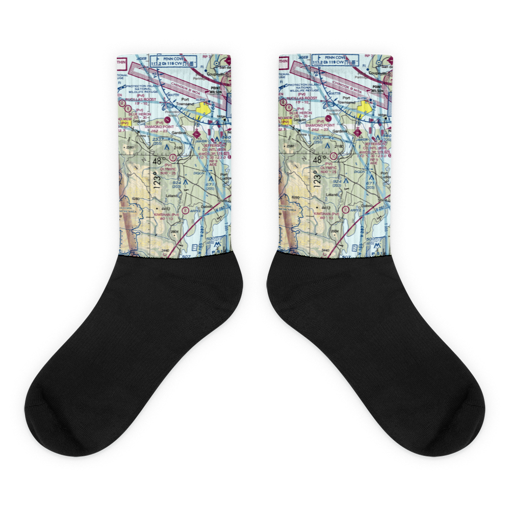 Olympic Field (WA45) VFR Sectional Socks 