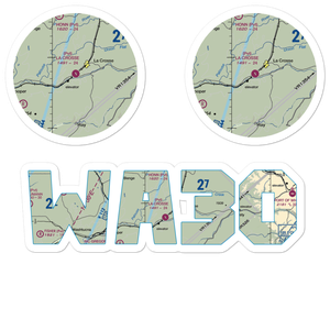 Lacrosse Municipal Airport (WA30) VFR Sectional Sticker Pack