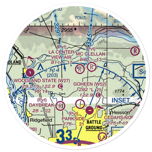 La Center View-Air Airport (WA29) VFR Sectional Sticker (20 mile)