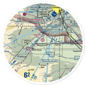 Harrah Airport (WA26) VFR Sectional Sticker (30 mile)