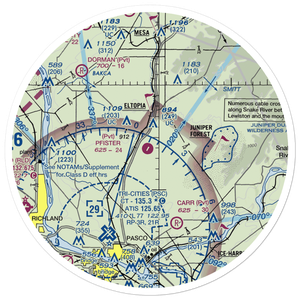 Pfister's Airport (WA24) VFR Sectional Sticker (30 mile)
