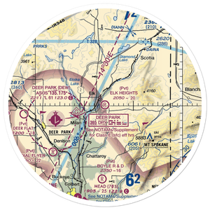 Elk Heights Airport (WN04) VFR Sectional Sticker (30 mile)